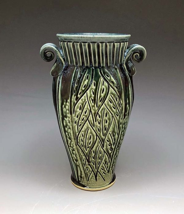 Teal Vase by Ira Burhans