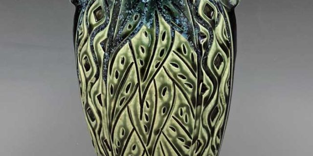 Vase, Small Carved