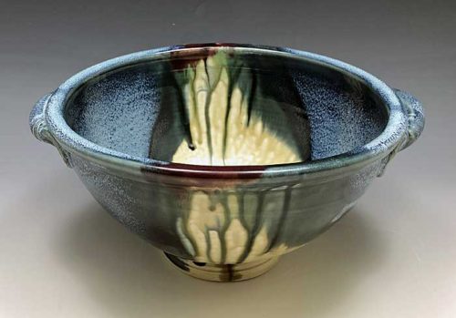 Salad bowl with handles by Ira Burhans