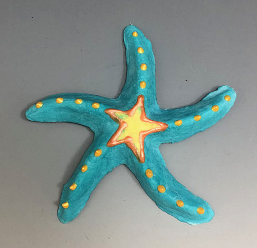 handmade paper starfish by Barbara Melby-Burhans