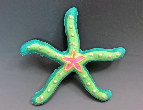 handmade paper starfish casting by Barbara Melby-Burhans
