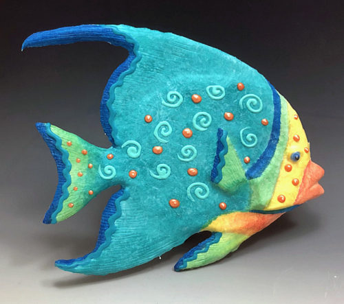 Handmade Paper Angelfish by Barbara Melby- Burhans