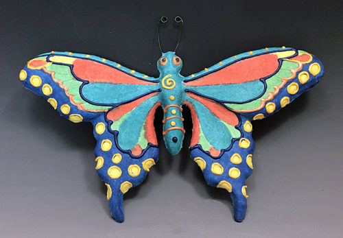 handmade paper butterfly casting by Barbara Melby-Burhans
